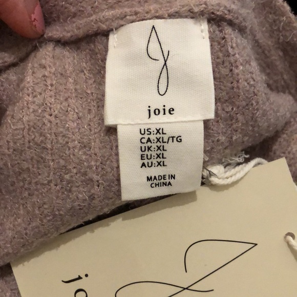 NWT Joie Cardigan Ribbed Balloon Sleeves Purple XL - Picture 6 of 8